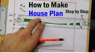 How to Make a House Plan Step by Step [upl. by Haras]