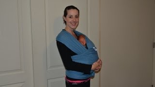 How To Moby Wrap Newborn Hug Hold [upl. by Aniral]