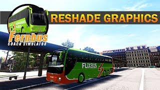 FLIXBUS  GRAPHICS RESHADE MOD  Fernbus Simulator [upl. by Nivi]