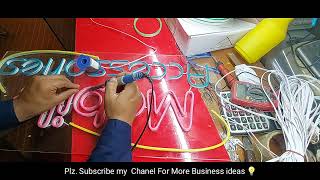 LED Neon Light Board Manufacturing Neon Light Sign Good Business Idea [upl. by Jann]