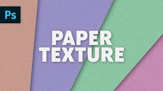 Paper Texture Effect  Photoshop Tutorial [upl. by Quenna913]