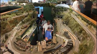 MASSIVE HO Scale Model Train Layout Chesapeake Bay and Western [upl. by Keffer]