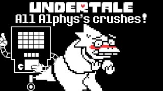 Undertale All of Alphyss crushes [upl. by Alyahsat]