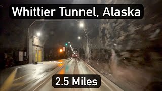 Whittier Tunnel Alaska  A Drive Through the Longest Tunnel in North America [upl. by Mansur482]