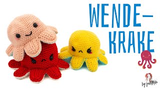 Wende Krake häkeln 🐙 Do it Yourself Amigurumi by justMiko [upl. by Resay743]