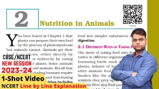 Nutrition in Animals  Class 7 Science Chapter 2 Full Chapter [upl. by Suiravat962]