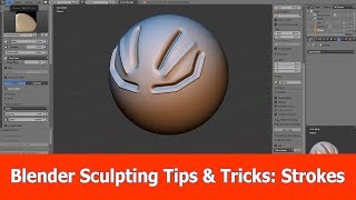 Blender Sculpting Tutorial amp Tips  Strokes [upl. by Amehsat]