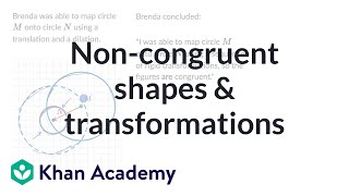 Noncongruent shapes amp transformations [upl. by Hessney52]