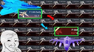 Grinding F16 using a F14 Part 1 [upl. by Torray]