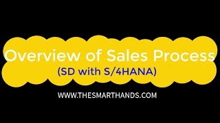 SAP S4HANA SD Training  Overview of Sales Process Video2 [upl. by Ymme]