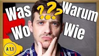 Basic German Question Words  All A1 Question Words You Need to Know [upl. by Yebba]