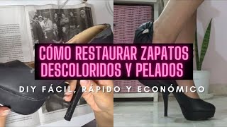 🤔 Cómo RESTAURAR zapatos VIEJOS DESCOLORIDOS y PELADOS 😱 DIY  Giuliana Runco [upl. by Nnylyram]