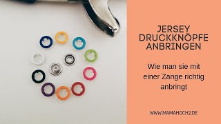 Jersey DruckknÃ¶pfe anbringen  Tutorial [upl. by Airrotal]