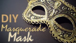 DIY Masquerade Mask from scratch [upl. by Ottavia]