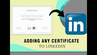 How to add  upload ANY certificate to LINKEDIN 2020 [upl. by Gnauq]