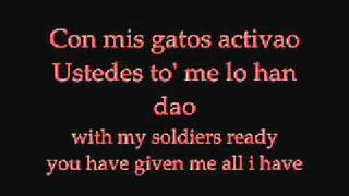 Don omar ft tego calderon Los Bandoleros with lyrics [upl. by Aehtla]