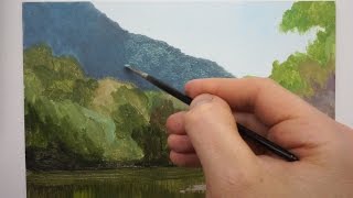 6 Landscape Painting Techniques On Panel  Oil Painting Tutorial [upl. by Ling]