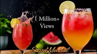 Sunset Mocktail  WatermelonOrange  PepperCrush [upl. by Cassady]