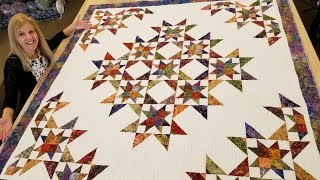 Fast  Fun  AND EASY Nine Sisters Quilt Tutorial [upl. by Ermeena914]