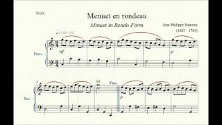 Menuet en rondeau Minuet in Rondo Form  JeanPhilippe Rameau  Piano Repertoire 2 [upl. by Hermina720]