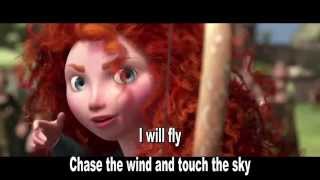 Disney Pixars Brave  Touch the sky  Sing along lyrics with Merida Julie Fowlis [upl. by Anitsim]