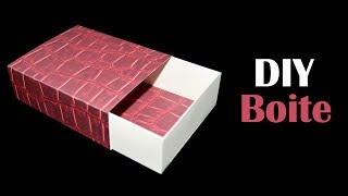 Comment fabriquer une boite cadeau  DIY boite en papier [upl. by Eednak]