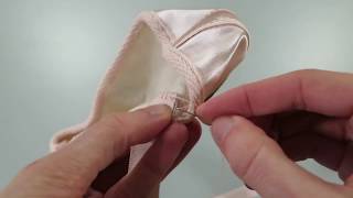 How To Sew Ballet Shoe Ribbons [upl. by Josiah246]