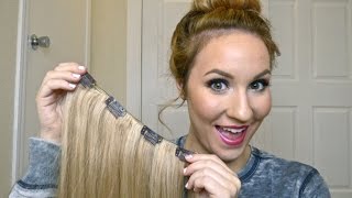 DIY How To Make Your Own Clip In Hair Extensions [upl. by Irotal]