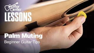 Palm Muting  Beginner Guitar Tips [upl. by Laen]