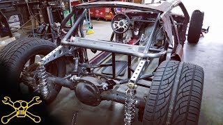 Custom Cantilever Suspension  Mustang Hot Rod Build [upl. by Hendel525]