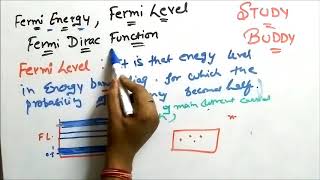 Fermi Energy  Fermi Level  Fermi Dirac Function [upl. by Neelyar746]