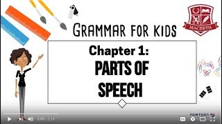 Grammar for Kids Parts of Speech [upl. by Pammy]