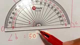 How to measure angles using a protractor with super helpful tip [upl. by Gilliette609]