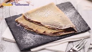 Crepe alla Nutella  Ricetta in 1 minuto [upl. by Sialac]