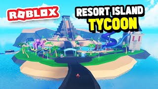 WATER PARK UPDATE in ROBLOX TROPICAL RESORT TYCOON [upl. by Htebilil]