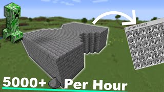 Quick and Easy Creeper Farm 5000 Per Hour  Minecraft 1165 [upl. by Aninat]