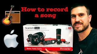 Easy to follow GarageBand Tutorial with Focusrite Scarlett studio [upl. by Caroline]