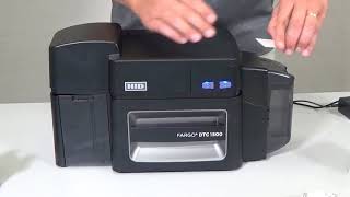 FARGO DTC1500 how to do a routine printer cleaning [upl. by Alburga]