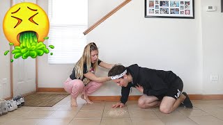 Throw Up PRANK On Girlfriend CUTE REACTION [upl. by Tate]