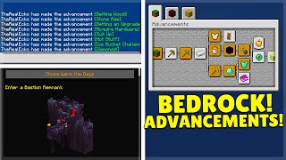 How to get Minecraft Java Advancements on Minecraft BedrockPE [upl. by Joline218]