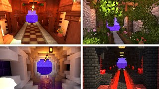 Minecraft 10 Beautiful Nether Tunnel Build Design Ideas [upl. by Saihtam]