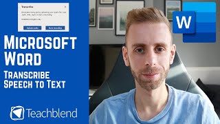 Microsoft Word  Create a Transcript from video  audio automatically [upl. by Yruam]