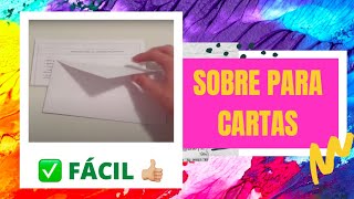 ¿Cómo hacer un sobre de papel para cartas PASO a PASO [upl. by Saum]