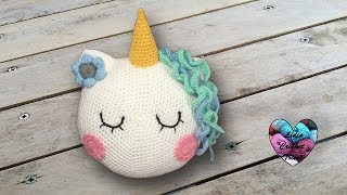 Coussin Licorne Crochet Facile [upl. by Auhsoj]