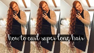 HOW TO CURL VERY LONG HAIR  LANGE CURLING WAND  APOSTOLIC HAIR [upl. by Haldis943]