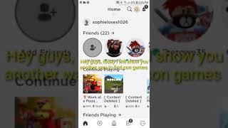 Roblox How to find nasty con games [upl. by Gildea]