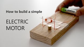 HOW TO BUILD A SIMPLE ELECTRIC MOTOR [upl. by Farris]