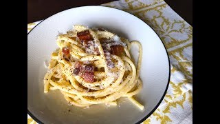 How to Make Real Spaghetti Carbonara  Christine Cushing [upl. by Chryste824]