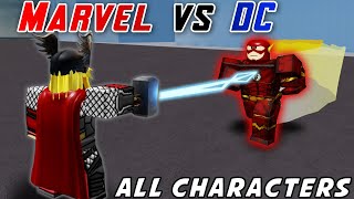 MarvelDC Super Heroes All Characters Showcase ROBLOX 2021 NEW GAME [upl. by Caneghem]