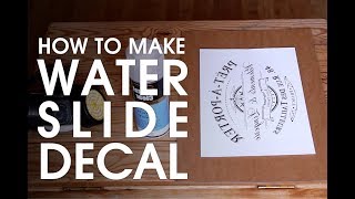 How to Make Custom Water Slide Decal  Print and Spray part 01 [upl. by Estel]